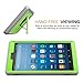 MoKo Case for All-New Amazon Fire HD 8 Tablet (7th Generation, 2017 Release Only) - [Heavy Duty] Shockproof Full Body Rugged Cover with Built-in Screen Protector for Fire HD 8, GREEN & GRAY
