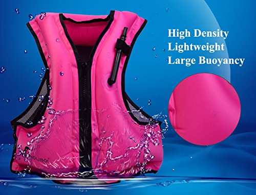 OMOUBOI Adult Inflatable Swim Vest Life Jacket For Snorkeling - Thumbnail 4