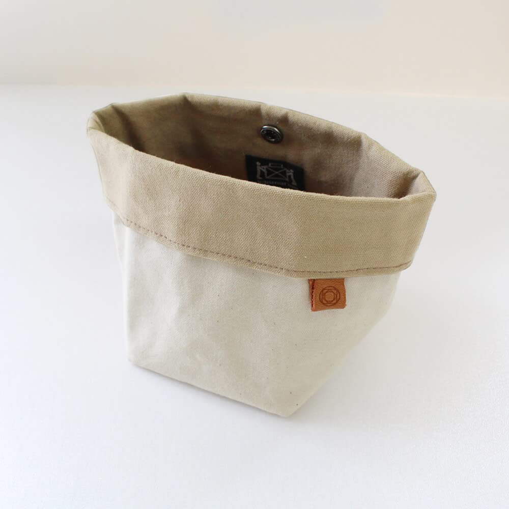 Cohana Accessory Pouch Waxed Canvas 15.5x9cm Natural - 1pc