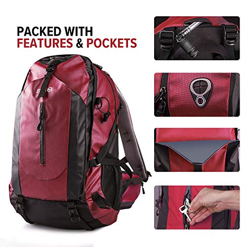 OutdoorMaster-Hiking-Backpack-50L-Hiking-Travel-Carry-On-Backpack-wWaterproof-Rain-Cover-Laptop-Compartment-for-Hiking-Traveling-Camping