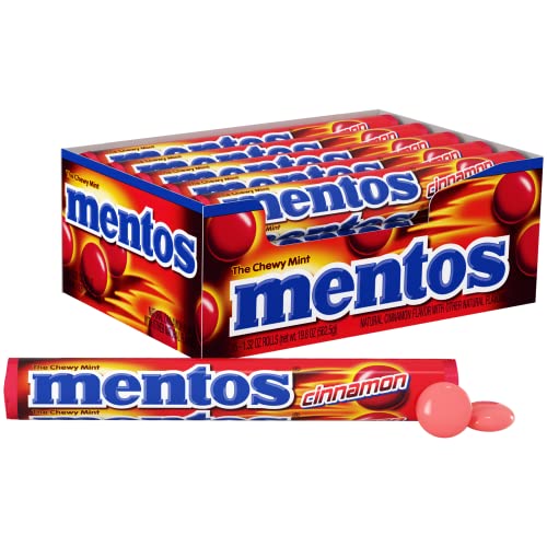 Mentos Candy, Mint Chewy Roll, Cinnamon, Non