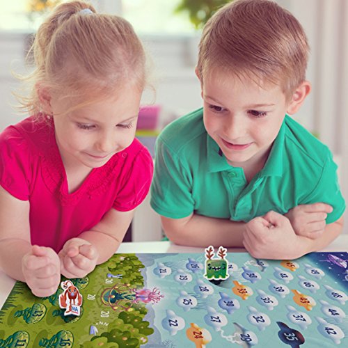 Logic Roots Cloud Hoppers Addition and Subtraction Board Game For Kids Stem Toy Math Resource