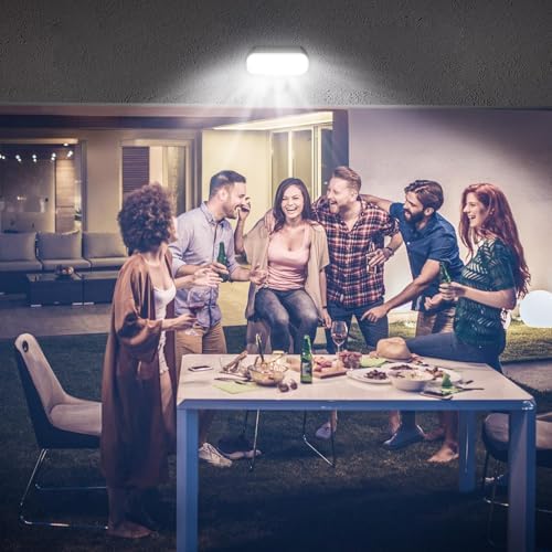 2 Unità di Lampade Solari Esterne a Parete, con Detector di Movimento, Lampade Esterne LED Impermeabili IP65, Lampade di Sicurezza Solari con 3 Modalità, Adatte ai Giardini