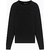 Armani Exchange womens Signature Logo Crewneck