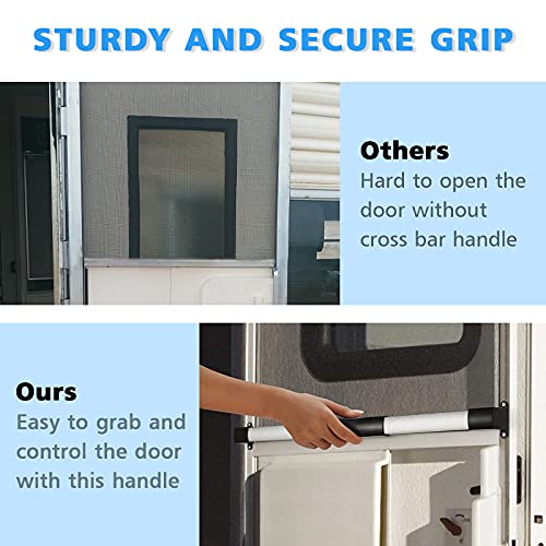 Usamate RV Screen Door Cross Bar Handle Can be Adjusted from 215/8" to
