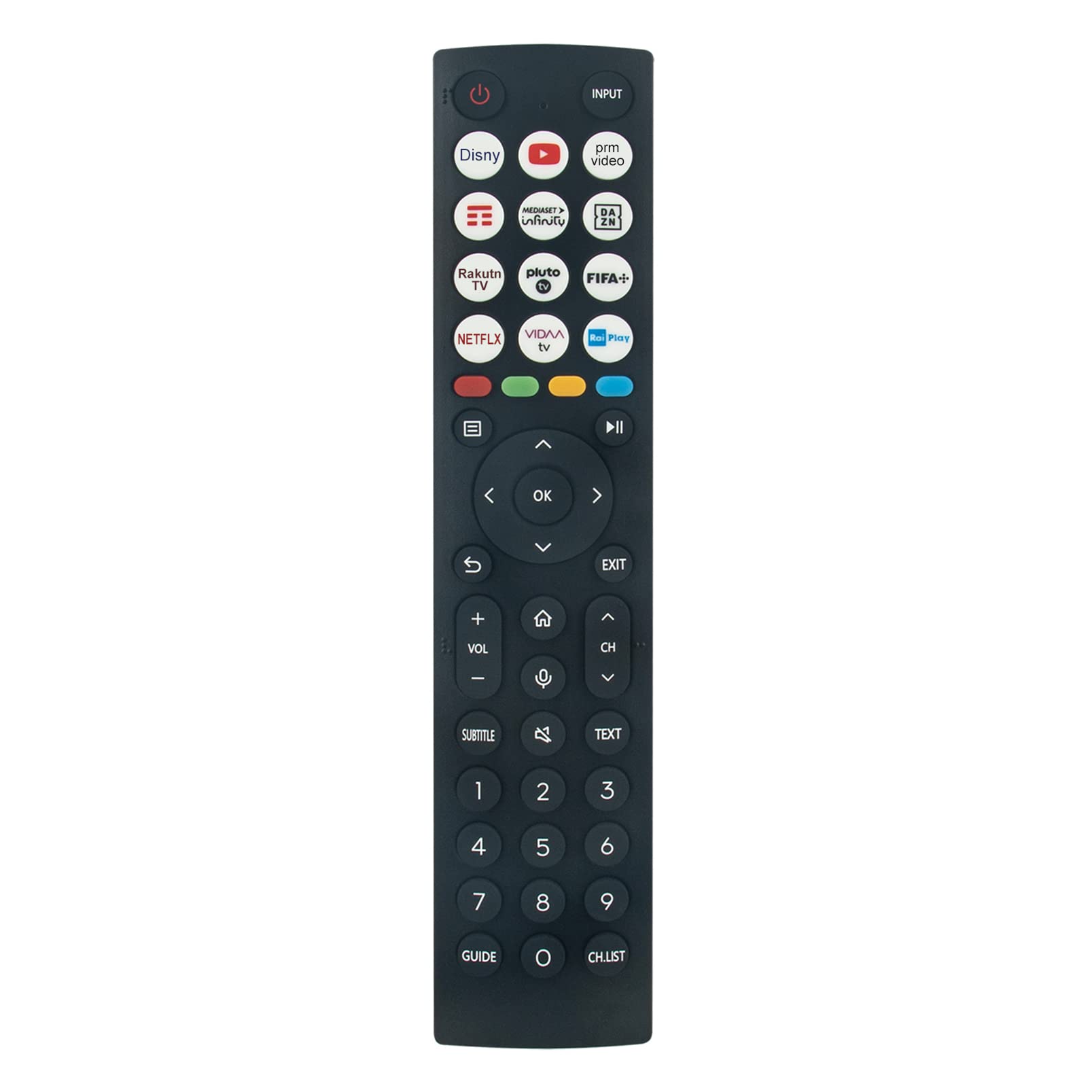 ALLIMITY ERF2N36 Replace Remote Control fit for Hisense UHD Smart 4K TV 55A63H 65A63H 75A63H 40A6K 50A6K 55A6K 65A6K 75A6K 43E63KT 50E63KT 55E63KT 58E63KT 65E63KT 75E63KT 85E63KT 55E63KT