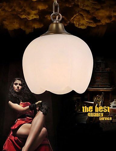 YUPD The Spanish Marble Copper Single Chandelier lighting , warm white-110-120v