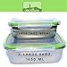 JaceBox Stainless Steel Containers - Bento Boxes, New X-Large and Large Lunch Box, BPA Free, Great Meal Prep Containers for Portion Control Salads Sandwiches.Set of 2, Leakproof