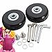 MOHOO 1 Pair Luggage Suitcase Replacement Wheels OD 50 (1.97'') 18 Axles 35 Repair Set for Luggage Suitcase