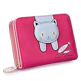 Vbiger Girls Wallet Cute Kitty Pattern Purse Coin Holder with Bowknot