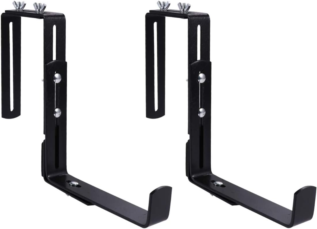 Yardwe Planter Box Bracket Set Outdoor Hanging Brackets