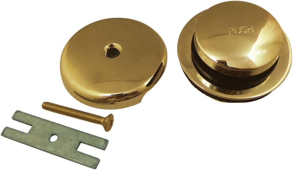 Kingston Brass DTT5302A0 Match Touch-Toe, Tub Drain Kit, Matte Black - - 