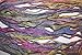 10 Yards Recycled Sari Silk Ribbon Yarn, Yellow Red