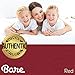 Bare Home Fitted Bottom Sheet Queen Size - Premium 1800 Microfiber - Ultra-Soft Hotel Luxury - Deep Pocket - Durable and Long Lasting - Fitted Sheet (Queen, Red)
