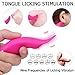Sex Toys Clitoral Vibrator Small Tongue Licking Massager Sensual Games Oral Adult Toy for Virgin Foreplay Entertainment for Women Men Couples Silicone Waterproof (Hot Pink)thumb 1