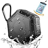Orchestra PWR250 Portable Bluetooth Speakers - Wireless Water Resistant Rugged Speaker With Richer Bass, Loud Sound & Long Battery Life - Great for Shower, Beach & Outdoors- Free Waterproof Phone Case
