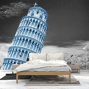 Wall Mural Famous Building Removable Wallpaper Wall Sticker for Bedroom Living Room - 66x96 inches