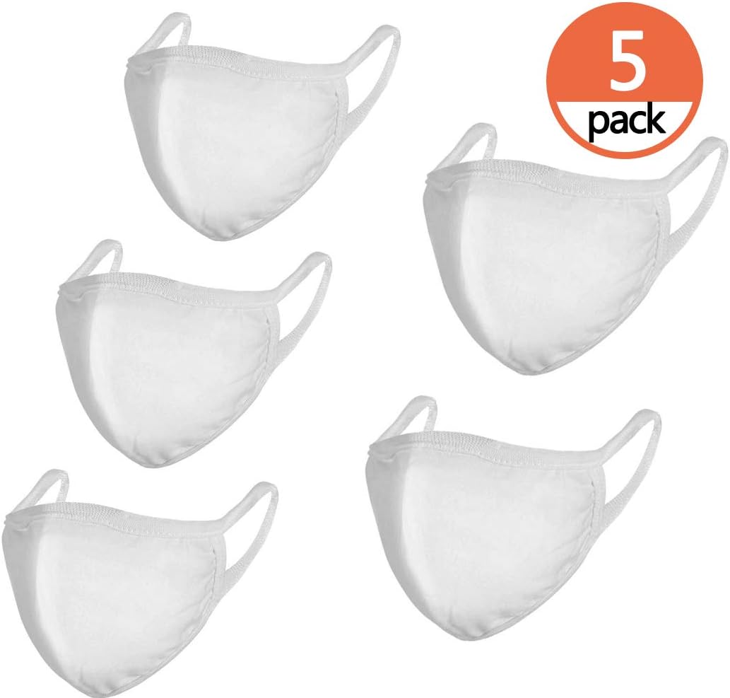 5 Pack N95 Mask Particulate Respirator Mask with 50pcs Replaceable Filters - Washable and Reusable Face Protection - Air Pollution Mask - 5 Pack Mask+50 Filters …