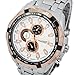 Readeel White Sport Silver Hands Men Stainless Steel Quartz Analog Wrist Watch Water Resistant
