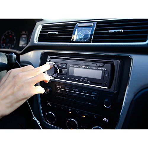 Digital Car Stereo - Wikoo Single-Din Bluetooth Car Stereo In Dash with Remote Control - Receivers USB/SD/Audio - MP3 Player/FM Radio, Supports Hands Free Calling