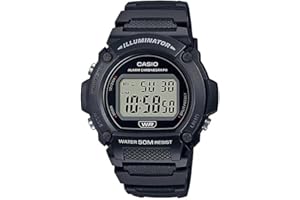 Casio W219H Series | Men’s Digital Watch | 50M WR | LED Illuminator | 100 SEC Chronograph | 1/100 SEC Stopwatch | Daily Alarm | Hourly Time Signal | Auto Calendar | 7 Year Battery
