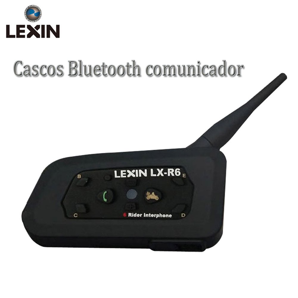 LEXIN LX R Intercomunicador de motocicleta de Bluetooth Casco Comunicador Auricular m