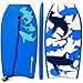 G Super Bodyboard Body Board EPS Core, IXPE Deck, HDPE Slick Bottom with Leash (Blue Shark, 37-inch)