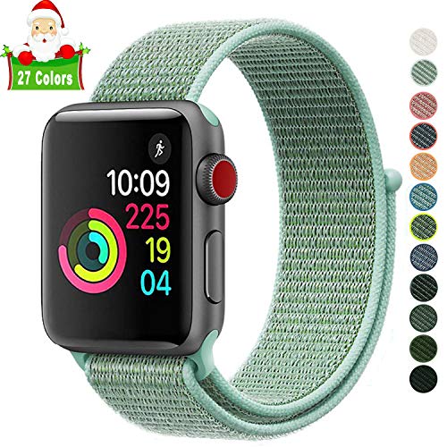 38MM 42MM iWatch Bands Compatible with Apple Watch Series 4 3 2 1,Sport Loop Band 40MM 44MM,Lightweight Soft Lrapple Strap for Boys and Girls