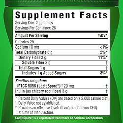 Benefiber Prebiotic Fiber Supplement Gummies for