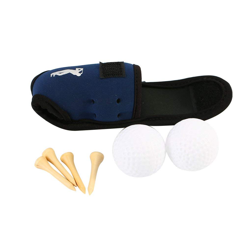 Portable Golf Balls Holder Pouch Bag Accessories Bag with Tees and Balls, Golf Stuff (Color : Blue) Hardwarehandle Golf