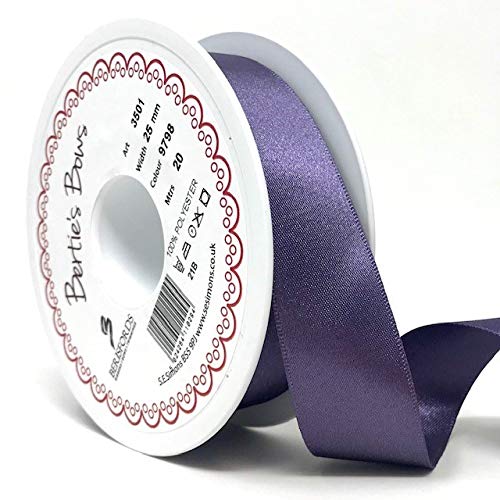 Berisfords Ribbon, Polyester, Red, 20m x 25mm