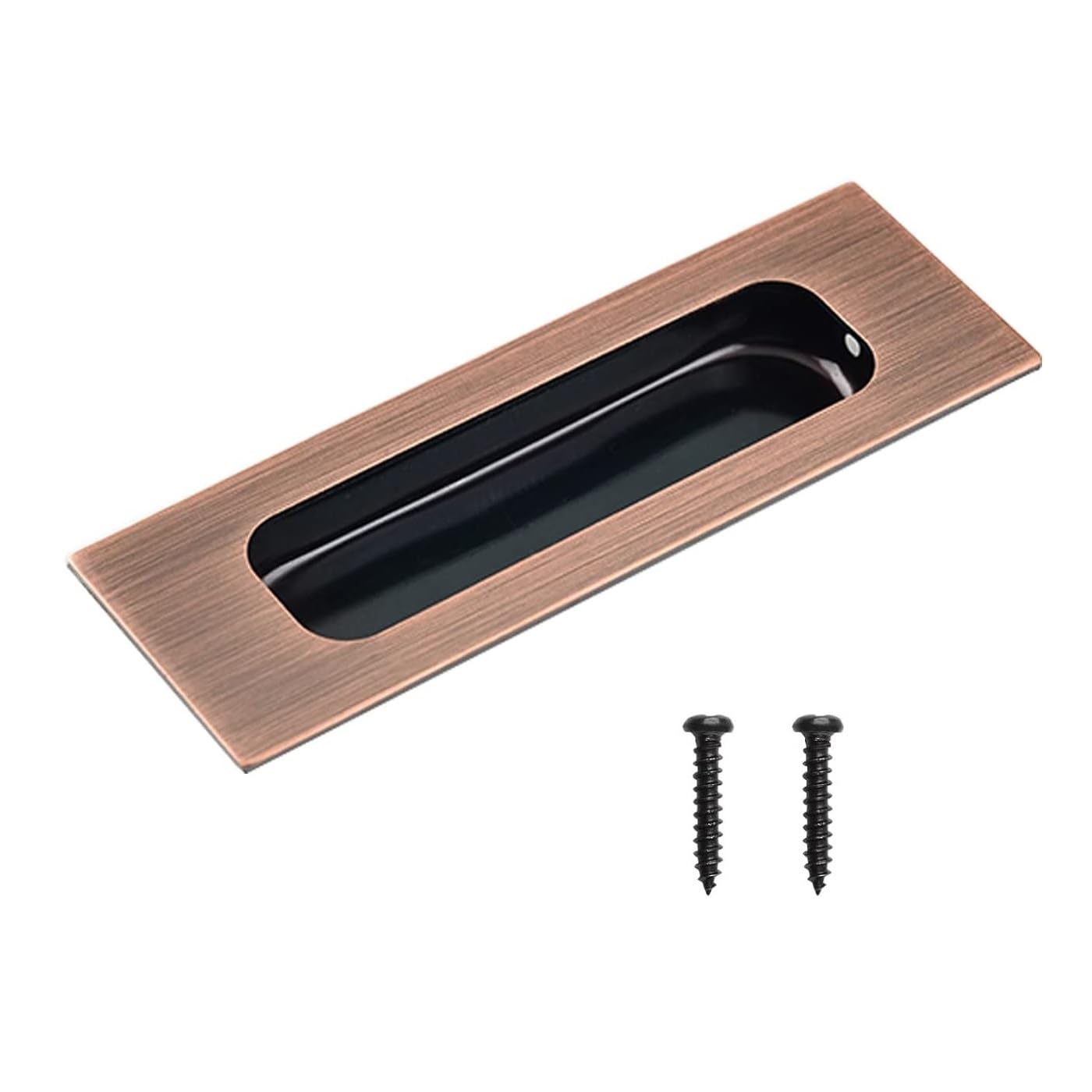 MiJunHD Recessed Flush Door Handles Stainless Steel Cabinet & Furniture Door Pulls Red 120 * 40mm Rectangle-Hidden Holes Rectangle Handles/Pulls for Interior & Closet Doors