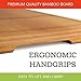 Natural Extra Large Bamboo Cutting Board with Drip Groove & Hand Grips, Healthy Organic Single Piece - Glue Free Chopping Board. XL 18X12 - Best Cutting Board for Kitchen. A Perfect Serving Tray.