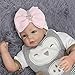 WILLTOO Newborn Lovely Soft Cute Hat Bow Baby Girl Hospital Beanie Hat (D)
