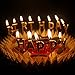 Willcan Gold Color Happy Birthday Candles Cake Toppers,13 Molded Letter Candles for Party time Wedding and Memories Day Decoration and Celebration for Adults and Kids.