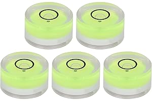 5Pcs Mini Round Level, Clear Acrylic Bubble Level for Horizontal Calibration of Balance Scale Electronic Scale Camera Platfor