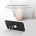 ICONFLANG iPhone X Case, iPhone 10 Case, Ring Kickstand case 360 Degree Rotating Ring Drop Protection Shock Absorption case [Compatible with Magnetic Car Mount case] for iPhone X (2018) - Black