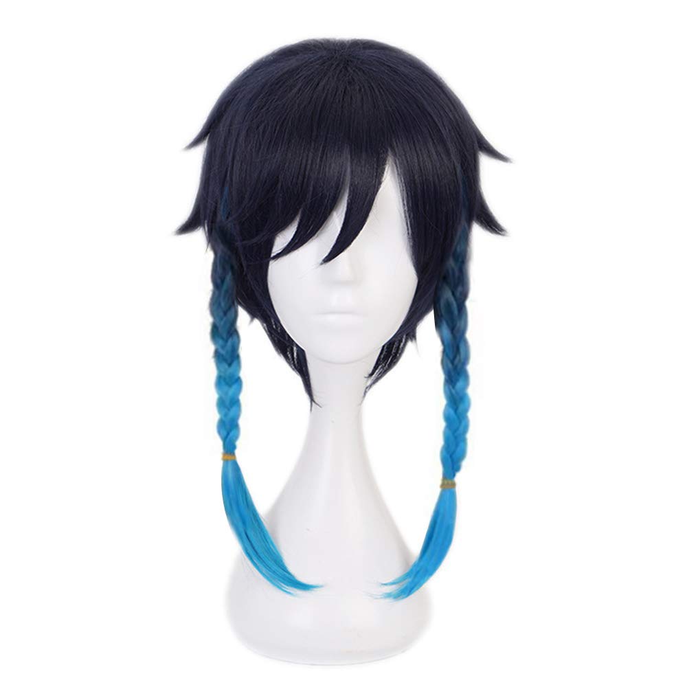 OSIAS Color Gradient Venti Genshin Impact Cosplay Wig for Woman and Girls — image 1