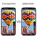 OMOTON Tempered Glass Screen Protector for Google Nexus 6, 6.0 Inch, 2 Pack