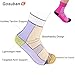 Gosuban Low Cut Compression Sock for Women and Men Plantar Fasciitis Sock Heel Ankle & Arch Support(Pink,Medium)