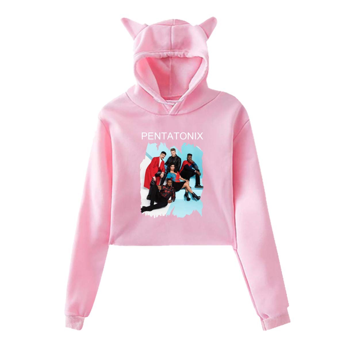 pink cat ear hoodie