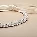 Mariell Crystal Bridal Sash, Rhinestone Wedding Belt for Gowns - Ivory Ribbon