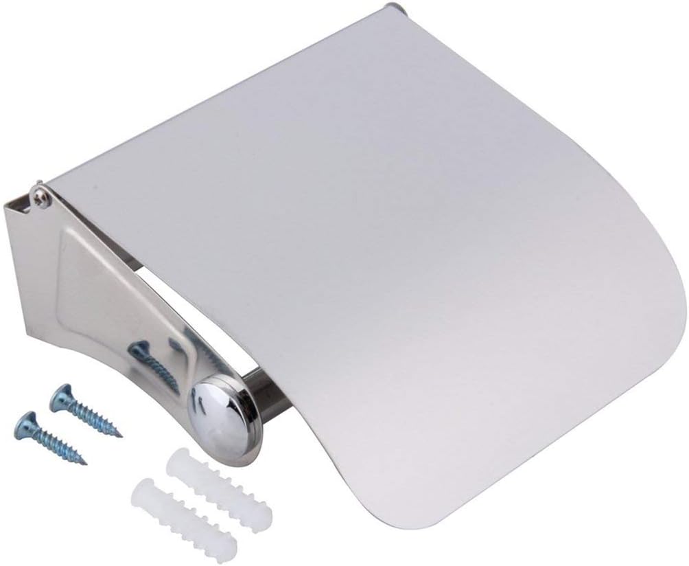 Candyboom Amazing Durable Bathroom Accessories Stainless Steel Toilet Paper Holder Tissue Holder Roll Paper Holder Box