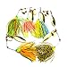 YOGAYET Fishing Hard Spinner Lure Spinnerbait Pike Bass 17.5g/0.62oz 5pcs