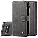 Galaxy S10 Case XRPow S10 Detachable Magnetic Leather Wallet Folio Flip Card Slot Case with Removable Slim Back Cover for Samsung Galaxy S10 (Black)