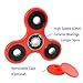 Fidget Spinner Toy - GLE2016 Fidget Toys Hand Spinner Triple Arms with Ceramic Bearing (Red)