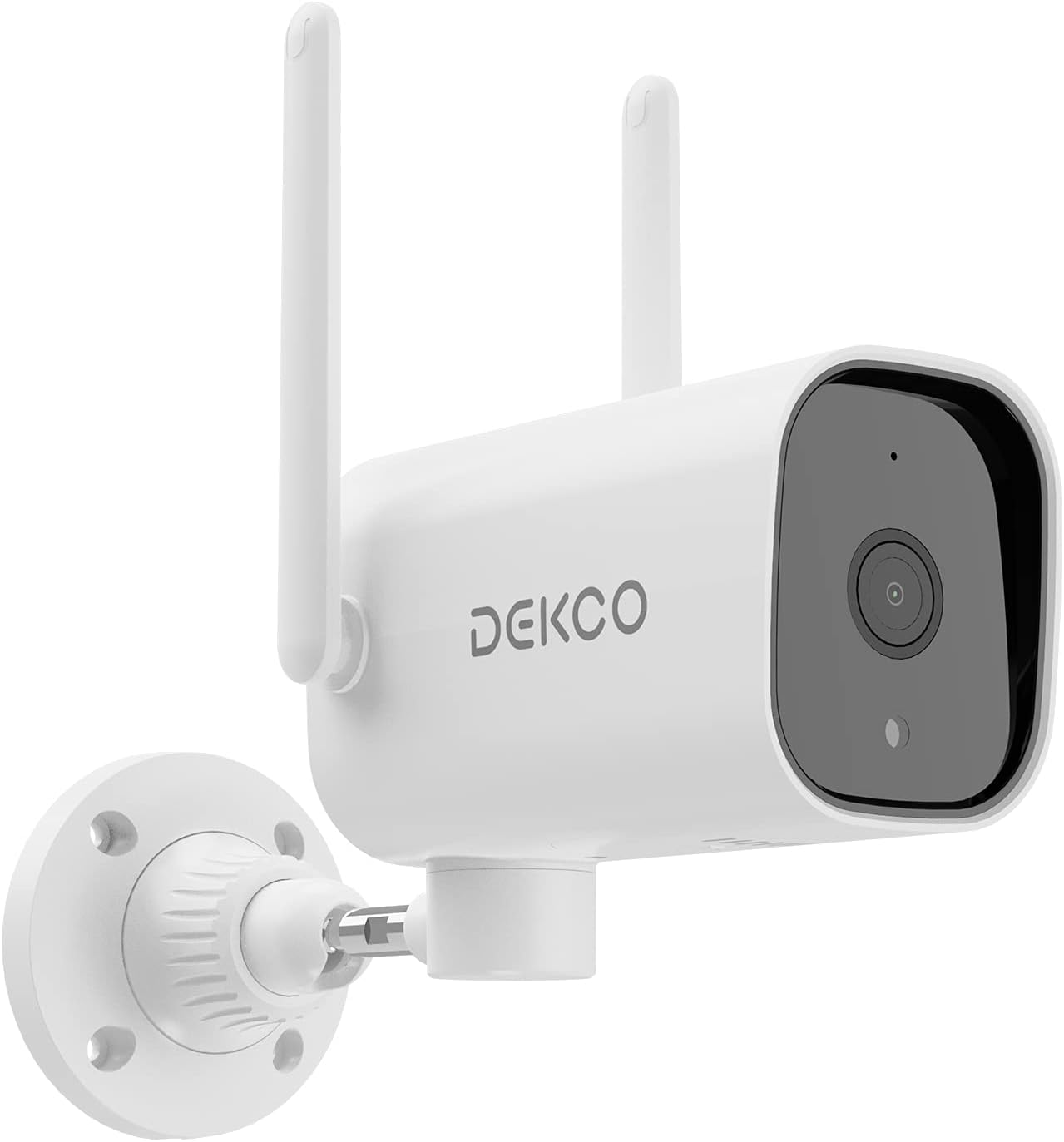 Dekco Wireless Security Cameras,Outdoor Wi-Fi Security Camera 1080p Night Vision,Two-Way Audio,Motion Detection Alarm,Ip65,Free App Control,Remotely View,Micro SD Card Storage,No Monthly Fees