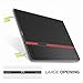 MoKo Case for New iPad Pro 12.9 Inch 2017 - Premium Light Weight Stand Folio Shock Proof Cover Protector for Apple New iPad Pro 12.9 Inch 2017 & 2015 Tablet, BLACK (with Auto Wake / Sleep)