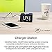 USB Alarm Clock, Digital Alarm Clock Radio with USB charging Port, Clock, Alarm, FM Radio, Thermometer and LCD screen for Bedroom, Kitchen, Hotel, Table, Desk