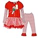 Kiddom Little Girls Clothes Set Christmas Costumes Dress Style Top&Pant